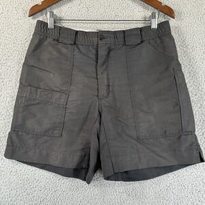 Tag & Brag‎ Fishing Shorts Men 30 Black Nylon Quick Dry Outdoors Beach
